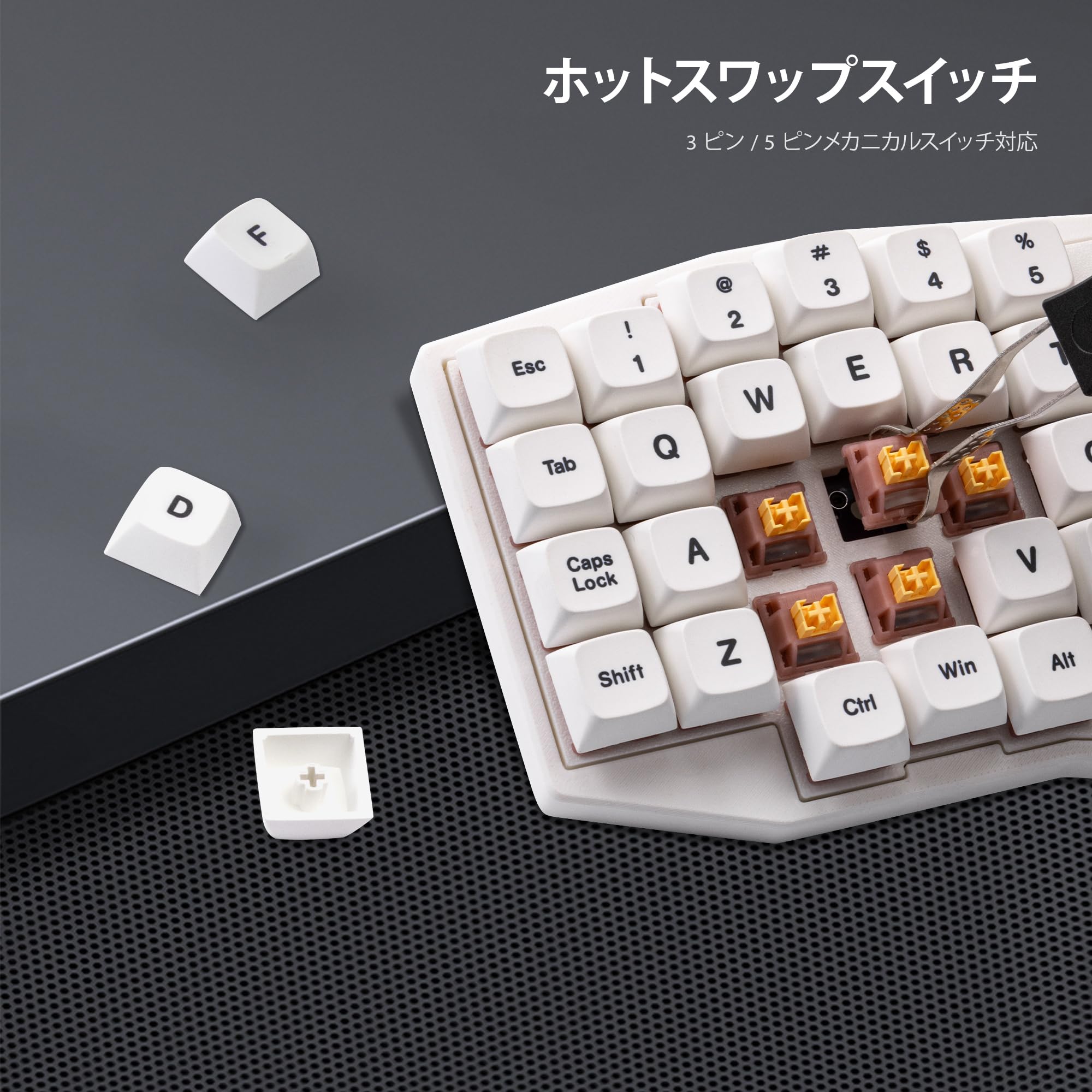 Amazon | YIVU Sofle 左右分離型キーボード ワイヤレス エルゴノミクス